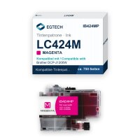 Tinte kompatibel mit Brother LC424M Magenta DCP-J1200W...