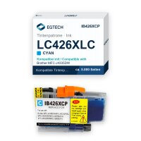Tinte kompatibel mit Brother LC426XLC Cyan MFC-J4335DW...