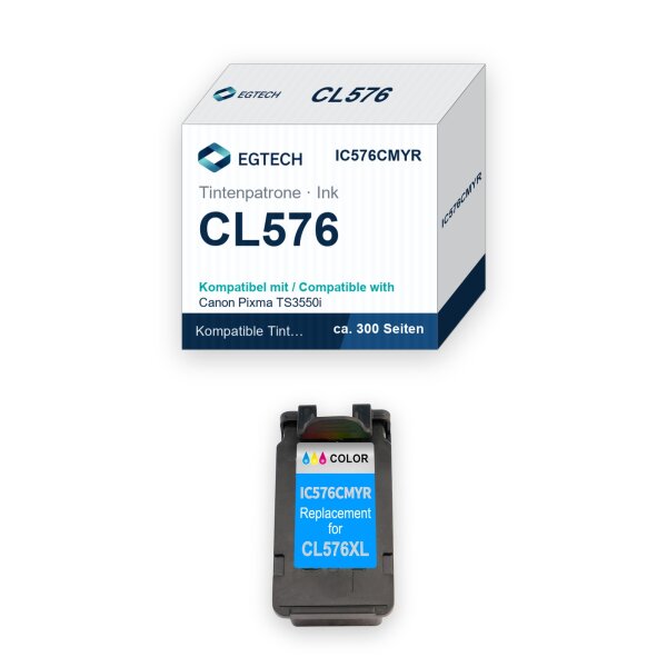 Tinte kompatibel mit Canon CL-576 3-farbig Pixma TS3550i TS3551i TR4750i TR4751i