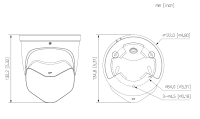 Dahua IPC-PDW3849-A180-E2-AS-PV-0280B IP Eyeball Überwachungskamera 8MP 2X4MP WizSense Starlight