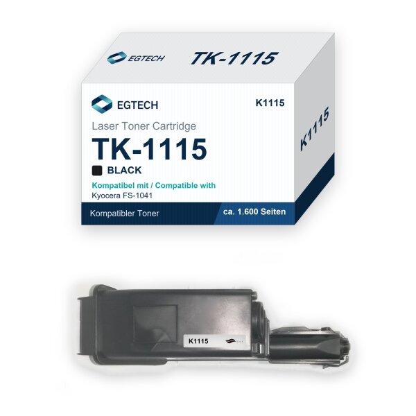 Toner kompatibel mit Kyocera TK-1115 FS-1041 FS-1220MFP FS-1320MFP Schwarz