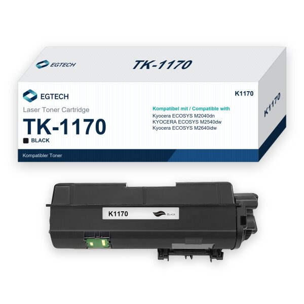 Toner kompatibel mit Kyocera TK-1170 ECOSYS M2040dn M2540dw M2640idw Schwarz