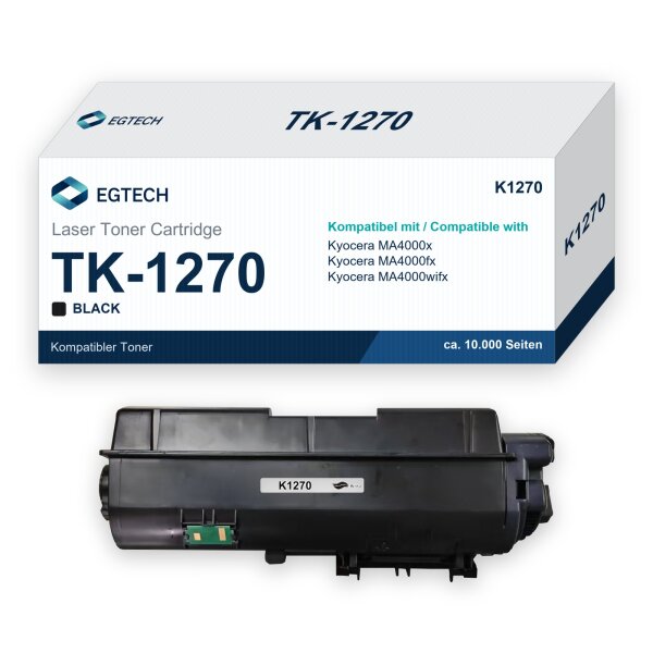 Toner kompatibel mit Kyocera TK-1270 MA4000x MA4000fx MA4000wifx Schwarz