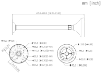 Dahua PFB2211C Deckenhalterung Kamera-Zubehör 475 – 800 mm Objektiv