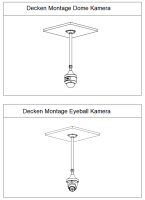 Dahua PFB2211C Deckenhalterung Kamera-Zubehör 475 – 800 mm Objektiv