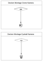 Dahua PFB2212C Deckenhalterung Kamera-Zubehör 815 – 1500 mm Objektiv