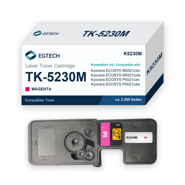 Toner kompatibel mit Kyocera TK-5230M Magenta ECOSYS M5521cdn M5521cdw P5021cdn