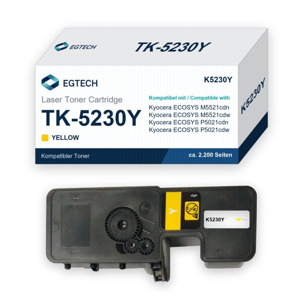 Toner kompatibel mit Kyocera TK-5230Y Gelb ECOSYS M5521cdn M5521cdw P5021cdn