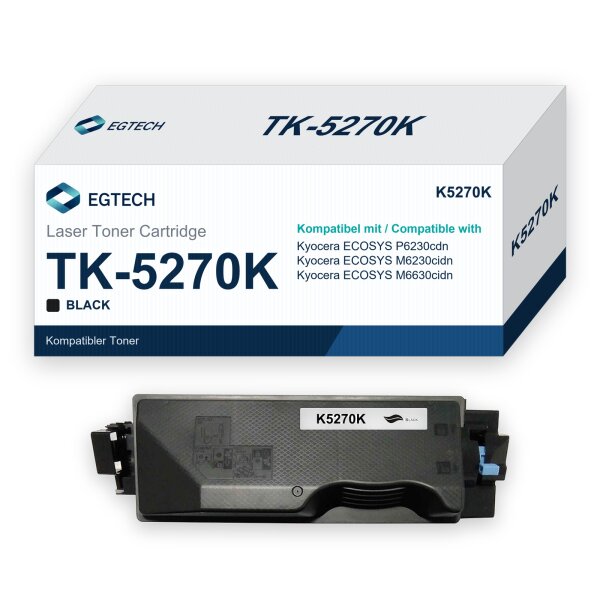 Toner kompatibel mit Kyocera TK-5270K ECOSYS P6230cdn M6230cidn M6630cidn