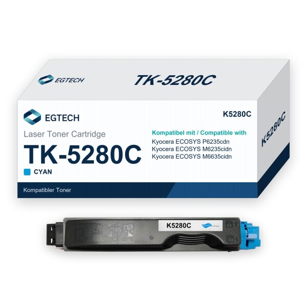 Toner kompatibel mit Kyocera TK-5280C Cyan ECOSYS P6235cdn M6235cidn M6635cidn