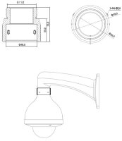 Dahua PFA110 Aufhängeadapter Kamera-Zubehör...