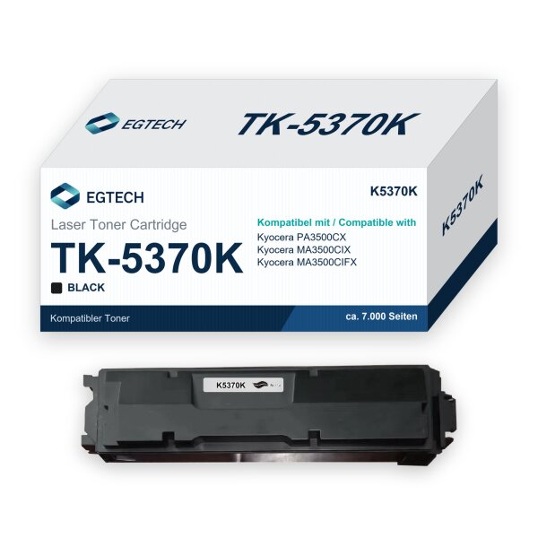 Toner kompatibel mit Kyocera TK-5370K PA3500CX MA3500CIX MA3500CIFX Schwarz