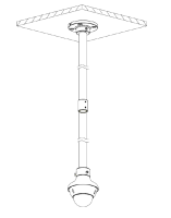 Dahua PFA117-Black Verlängerung Kamera-Zubehör Aluminium für PFB220C-Black