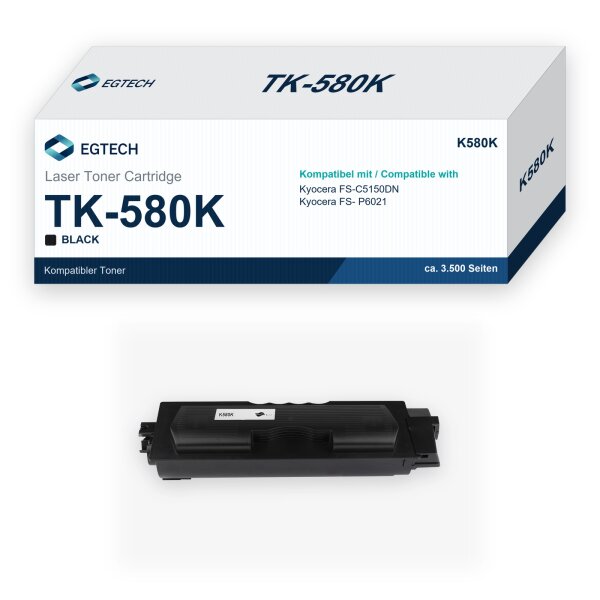 Toner kompatibel mit Kyocera TK-580K FS-C5150DN FS- P6021 Schwarz