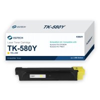 Toner kompatibel mit Kyocera TK-580Y Gelb FS-C5150DN FS-...