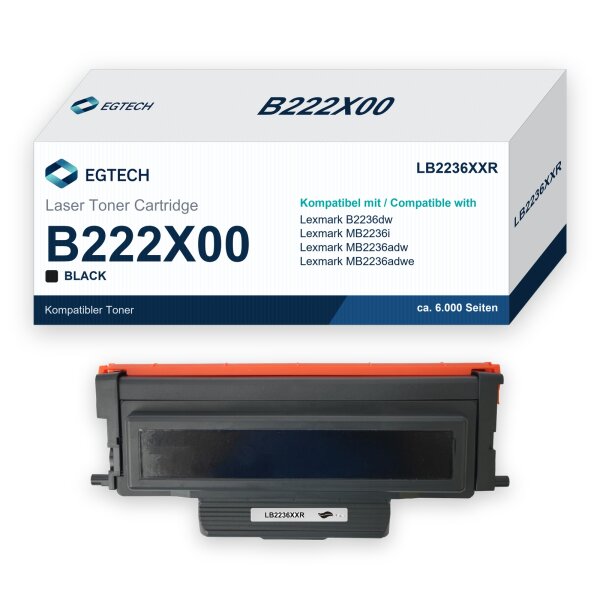 Toner kompatibel mit Lexmark B222X00 B2236dw MB2236i MB2236adw MB2236adwe