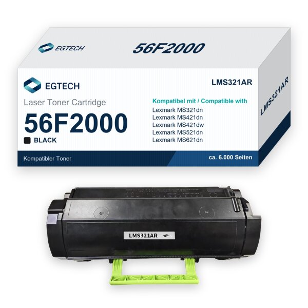 Toner kompatibel mit Lexmark 56F2000 MS321dn MS421dn MS421dw MS521dn MS621dn