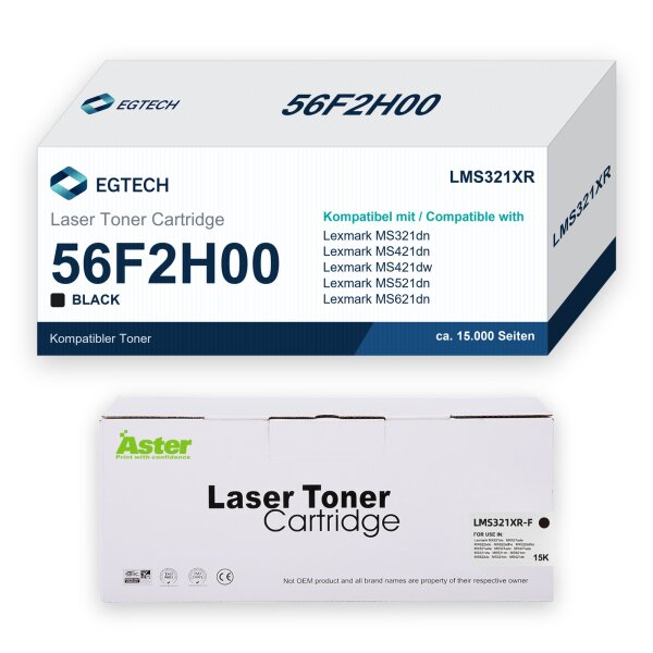 Toner kompatibel mit Lexmark 56F2H00 MS321dn MS421dn MS421dw MS521dn MS621dn