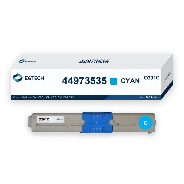 Toner kompatibel mit OKI 44973535 Cyan C301 C301DN C321 C321DN MC332DN MC342DN