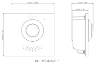 Dahua VTO4202FB-P-S3 Kamera Modul Hybrid Black Überwachungskamera 2MP 2-Draht IP65 IK07 Aluminium
