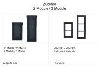 Dahua VTO4202FB-P1 Kamera Modul 1-Tasten Hybrid Black Überwachungskamera 2MP 2-Draht IP65 IK07 Aluminium