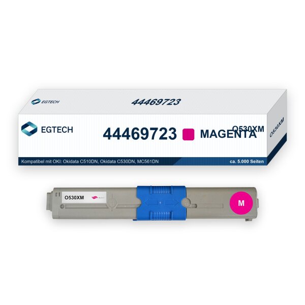 Toner kompatibel mit OKI 44469723 Magenta MC561DN Okidata C510DN C530DN
