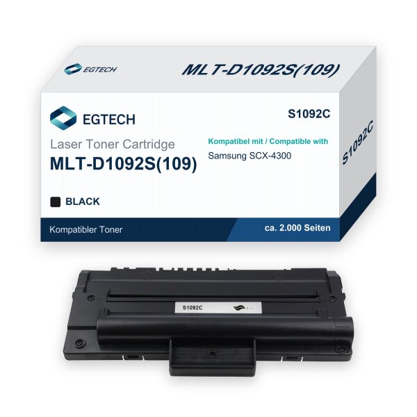 Toner kompatibel mit Samsung MLT-D1092S SCX-4300 Schwarz