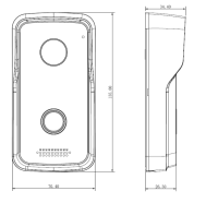 Dahua VTO2111D-P-S3 Kamera PoE Überwachungskamera IP65