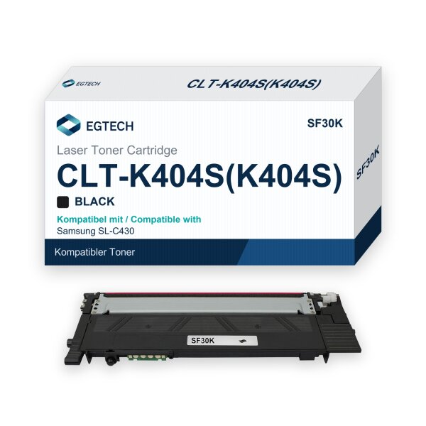 Toner kompatibel mit Samsung CLT-K404S SL-C430 SL-C430W SL-C480 SL-C480W SL-C432
