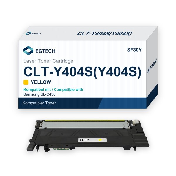 Toner kompatibel mit Samsung CLT-Y404S Gelb SL-C430 SL-C430W SL-C480 SL-C480W