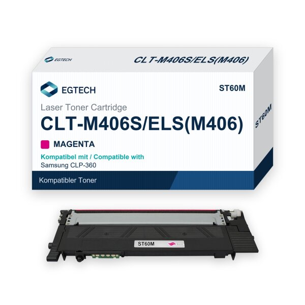 Toner kompatibel mit Samsung CLT-M406S Magenta CLP-360 CLP-366 CLP-366W CLP-365