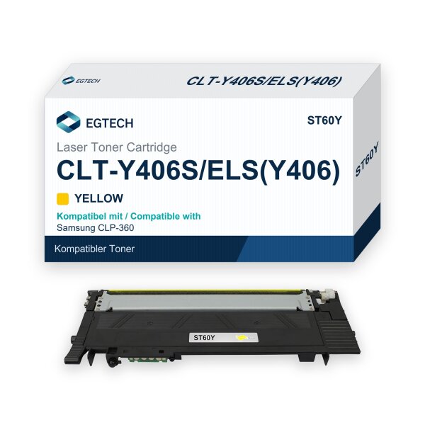 Toner kompatibel mit Samsung CLT-Y406S Gelb CLP-360 CLP-366 CLP-366W CLP-365