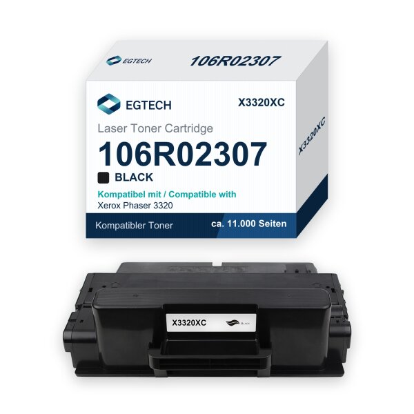 Toner kompatibel mit Xerox 106R02307 Phaser 3320 Schwarz