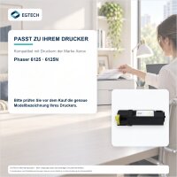 Toner kompatibel mit Xerox 106R01333 Gelb Phaser 6125 6125N
