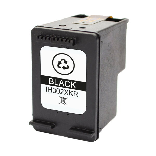 Tintenpatrone kompatibel mit HP 302XLK(F6U68AE) – Schwarz – ca. 750 Seiten