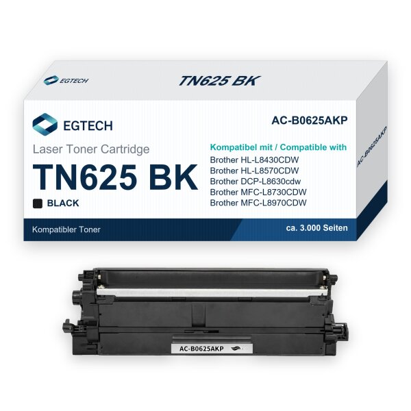 Toner kompatibel mit Brother TN625 BK HL-L8430CDW HL-L8570CDW DCP-L8630cdw