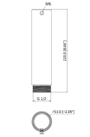 Dahua PFA112 Verlängerung Kamera-Zubehör Aluminium 53 mm x 220 mm G1½ Zoll