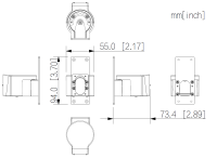 Dahua ARA34E AirShield Alarm Halterung für ARD2251E Kamera-Zubehör