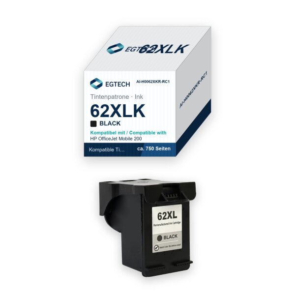 Tinte kompatibel mit HP 62XLK Envy 5540 5541 5542 5543 5544 5545 OfficeJet 5740