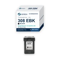 Tinte kompatibel mit HP 308 EBK Envy 6110e 6120e 6122e...