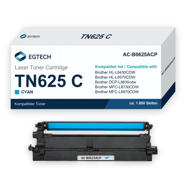 Toner kompatibel mit Brother TN625 C Cyan HL-L8430CDW HL-L8570CDW DCP-L8630cdw