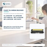 Toner kompatibel mit Brother TN625 Y Gelb HL-L8430CDW HL-L8570CDW DCP-L8630cdw