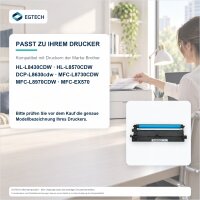 Toner kompatibel mit Brother TN625XLC Cyan HL-L8430CDW HL-L8570CDW DCP-L8630cdw