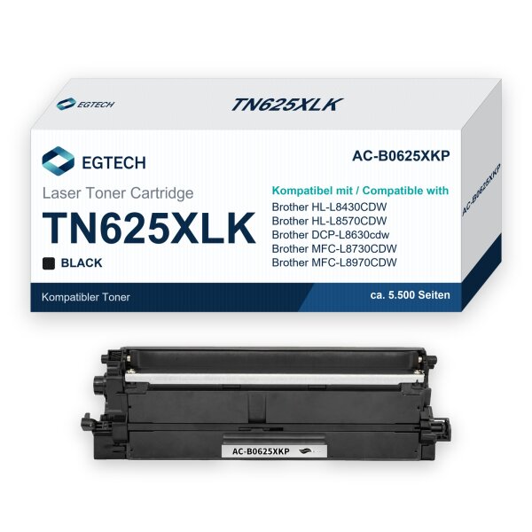 Toner kompatibel mit Brother TN625XLK HL-L8430CDW HL-L8570CDW DCP-L8630cdw