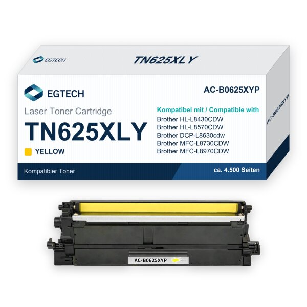 Toner kompatibel mit Brother TN625XLY Gelb HL-L8430CDW HL-L8570CDW DCP-L8630cdw