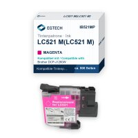 Tinte kompatibel mit Brother LC521 M Magenta DCP-J1260W...
