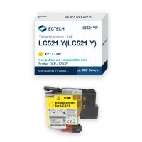Tinte kompatibel mit Brother LC521 Y Gelb DCP-J1260W...