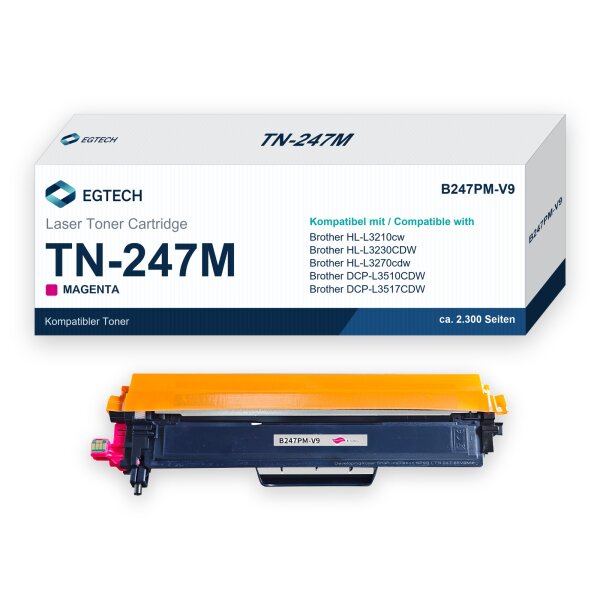 Toner kompatibel mit Brother TN-247M Magenta HL-L3210cw HL-L3230CDW HL-L3270cdw