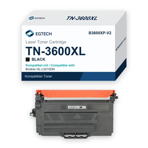 Toner kompatibel mit Brother TN-3600XL HL-L5210DN HL-L5210DW HL-L5215DN Schwarz