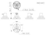 Dahua ARA33A AirShield Alarm Halterung für ARD1233 ARD2231 PIR Melder Kamera-Zubehör
